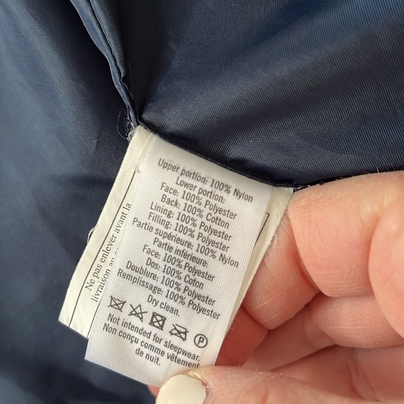 Janie and Jack Golden Adventure Kids 5/6 Navy Yellow Quilted Sherpa Vest - Picture 6 of 6